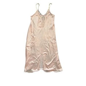 vintage pink coquette slip dress